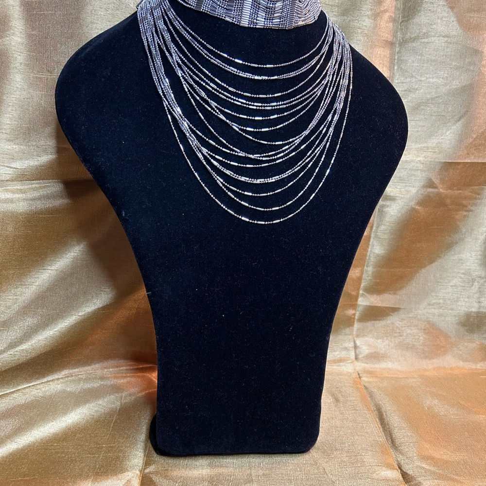 Natasha layered choker necklace - Picture 6 of 12